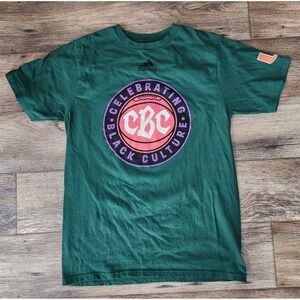 Adidas Miami Hurricanes CBC T Shirt Size XL Extra Large Celebrate Black Culture
